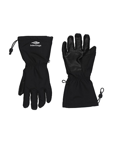 BALENCIAGA Gloves SKIWEAR Black 100% Polyester, Polyamide, Cotton