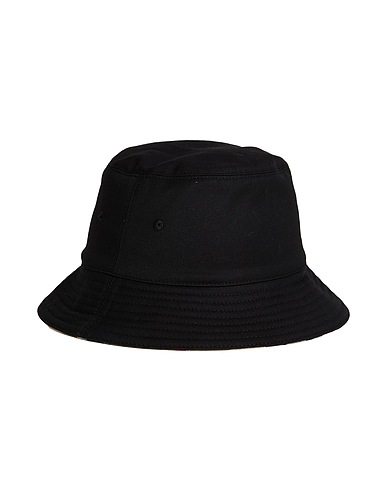 BURBERRY Hat Black 66% Polyester, 34% Cotton
