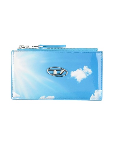 DIESEL Small Leather Goods Azure 50% Polyurethane, 50% Cow leather, Zinc alloy, Brass