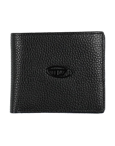 DIESEL Wallet Black 100% Cow leather