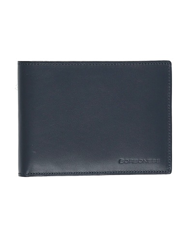 BORBONESE Wallet Midnight blue 100% Leather