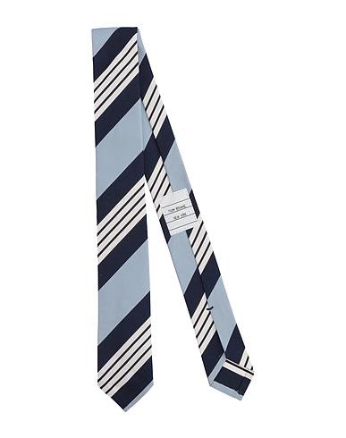 THOM BROWNE Ties and bow ties Sky blue 56% Silk, 44% Cotton