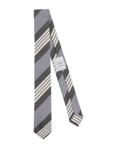THOM BROWNE Krawatten und Fliegen Grau 56% Seide, 44% Baumwolle