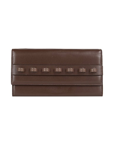 BORBONESE Wallet Dark brown 100% Leather