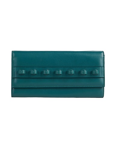 BORBONESE Portafoglio Verde petrolio 100% Pelle