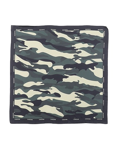 MASON'S Scarves and foulards Military green 84% Cotton, 14% Modal, 2% Elastane