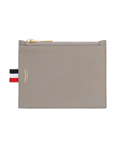 THOM BROWNE Wallet Grey Leather