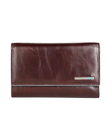 PIQUADRO Wallet Dark brown Leather