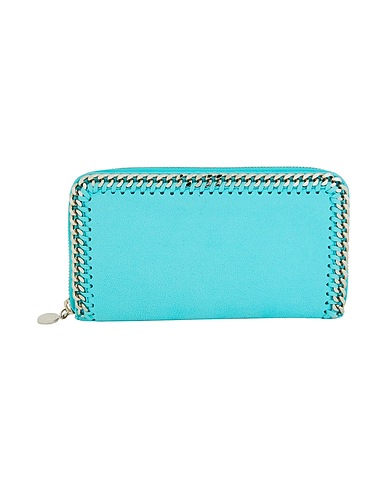STELLA McCARTNEY Portafoglio Turchese Fibre tessili