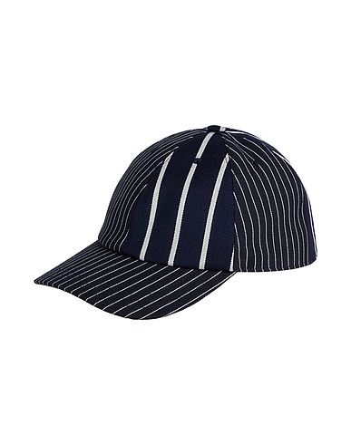 THOM BROWNE Hat Midnight blue 50% Wool, 50% Polyester, Cotton