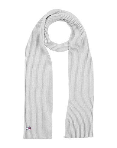 TOMMY JEANS Scarves and foulards Light grey 100% Cotton