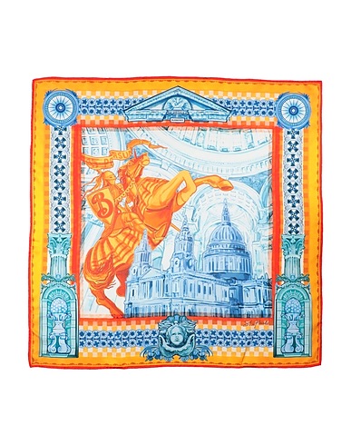 BURBERRY Écharpes et foulards Orange 100% Soie