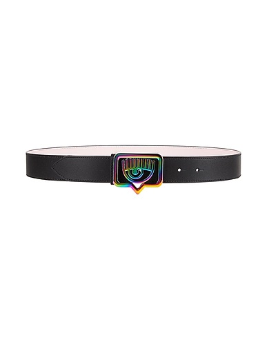 CHIARA FERRAGNI Regular belt Black Leather