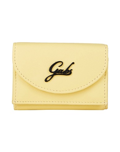 GABS Wallet Pastel yellow 100% Calfskin