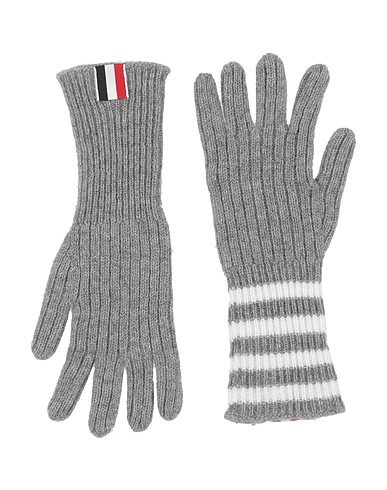 THOM BROWNE Gloves Grey 100% Cashmere