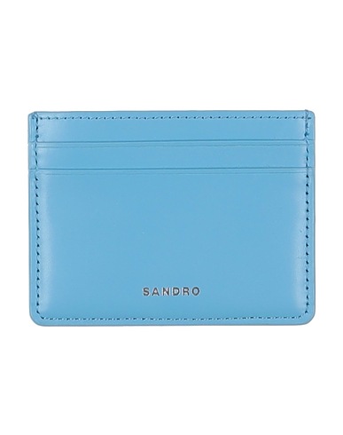 SANDRO PICCOLA PELLETTERIA Blu chiaro 100% Vacchetta