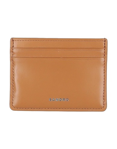 SANDRO Small Leather Goods Camel 100% Cowhide