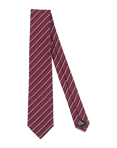 EMPORIO ARMANI Cravatte e papillon Bordeaux 100% Seta