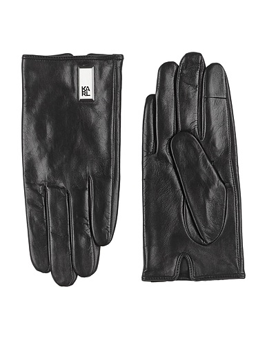 KARL LAGERFELD Gloves Black 100% Goat skin
