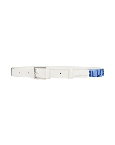 KARL LAGERFELD Belts Blue 60% Polyurethane, 40% Polyester