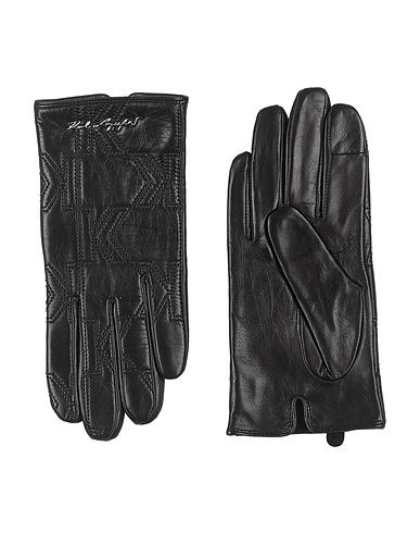 KARL LAGERFELD Gloves Black 100% Goat skin