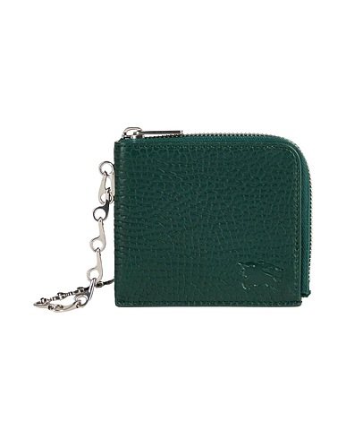 BURBERRY Wallet Dark green Leather
