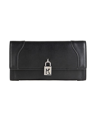 KARL LAGERFELD Wallet Black 100% Polyurethane