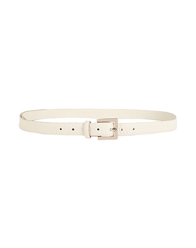 PHILOSOPHY di LORENZO SERAFINI Thin belt Off white Leather