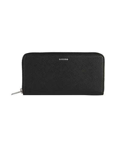 SANDRO Wallet Black 100% Textile fibers