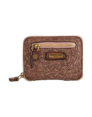CATERINA LUCCHI Wallet GOLD Khaki Calfskin