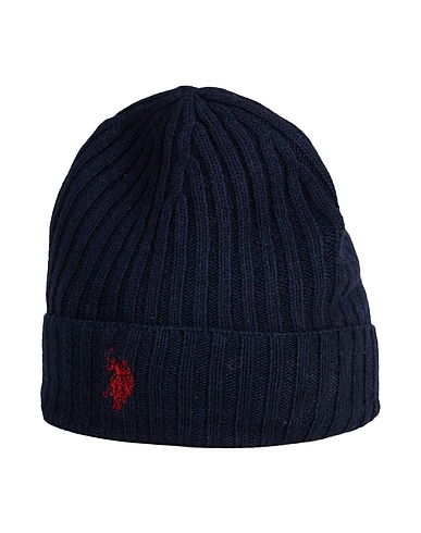 U.S.POLO ASSN. Hat Midnight blue 40% Wool, 30% Viscose, 20% Polyamide, 10% Cashmere