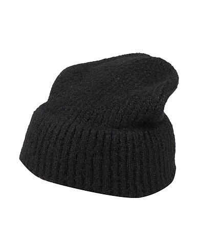 KARL LAGERFELD Mützen & Hüte Schwarz 70% Polyester, 15% Nylon, 8% Acryl, 5% Wolle, 2% Elastan