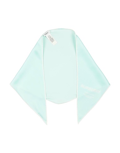BURBERRY Scarves and foulards Turquoise 100% Silk