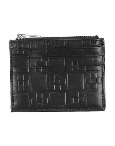 SANDRO Small Leather Goods Black Leather