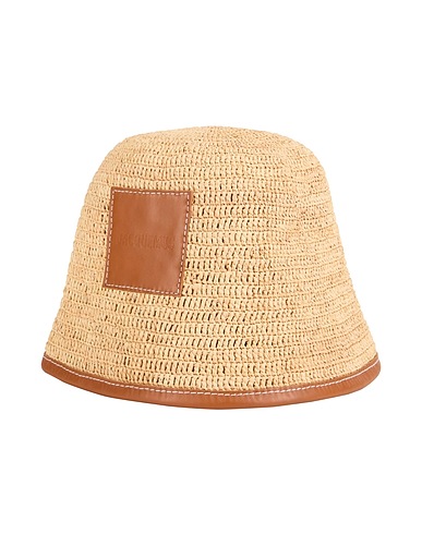 JACQUEMUS Hat Camel 100% Natural raffia