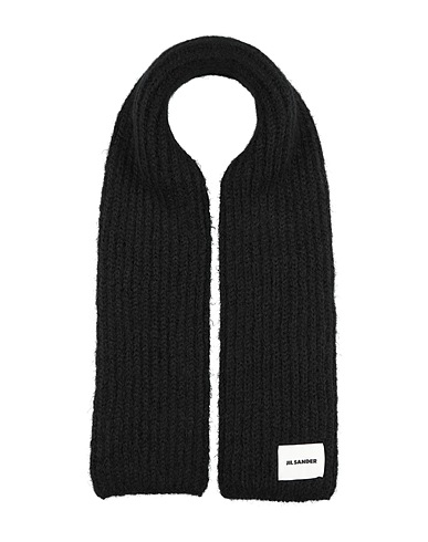 JIL SANDER Scarves and foulards Black 75% Mohair wool, 25% Wool
