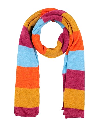 HAVEONE Scarves and foulards Orange 57% Acrylic, 29% Polyamide, 7% Wool, 7% Viscose