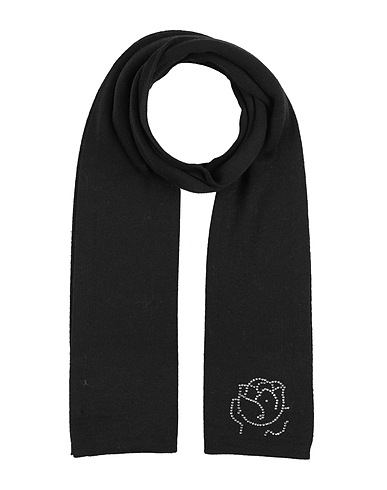 BRACCIALINI Scarves and foulards Black 50% Wool, 50% Acrylic