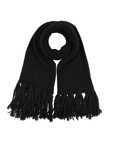 ALPHA STUDIO Scarves and foulards Black 55% Alpaca wool, 31% Recycled polyamide, 14% Polyamide
