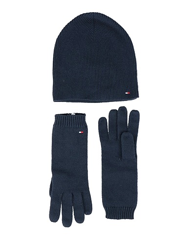 TOMMY HILFIGER Accessories sets Midnight blue 60% Cotton, 29% Polyamide, 11% Wool
