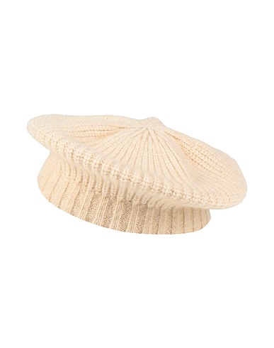 ROBERTO COLLINA Hat Beige 47% Merino Wool, 32% Baby camel wool, 21% Nylon