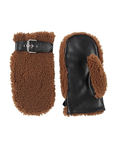 STAND STUDIO Gloves Brown 100% Polyester, Polyurethane