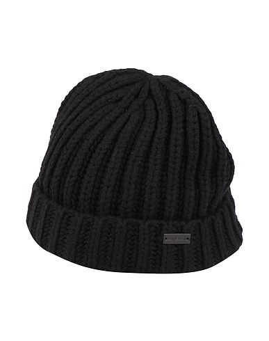SAINT LAURENT Hat Black 100% Cashmere, Calfskin