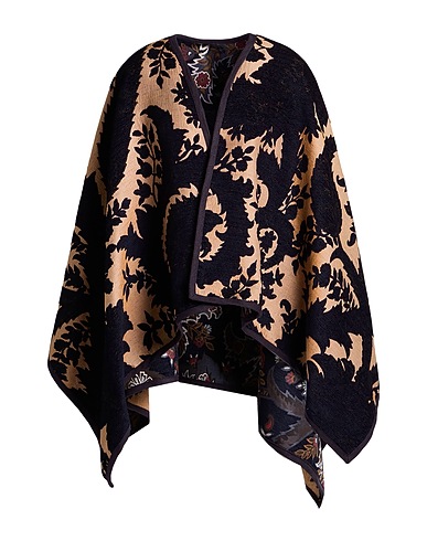 ETRO Cloak Black 39% Cotton, 26% Viscose, 23% Polyester, 12% Modal
