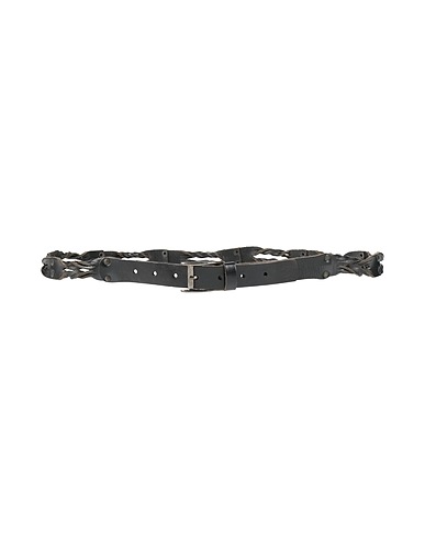 WHY NOT BRAND Regular belt Black Leather