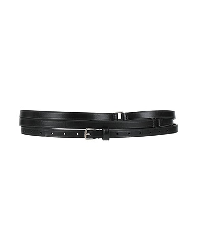 ANN DEMEULEMEESTER Thin belt Black Leather