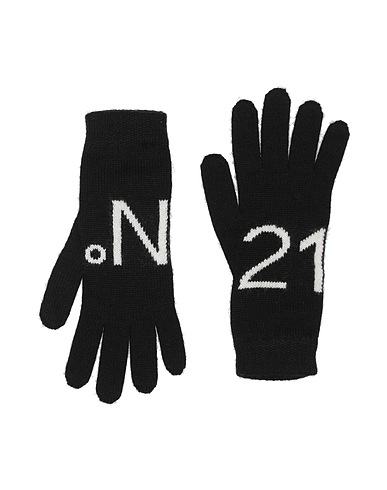 N°21 Gloves Black 50% Acrylic, 50% Wool