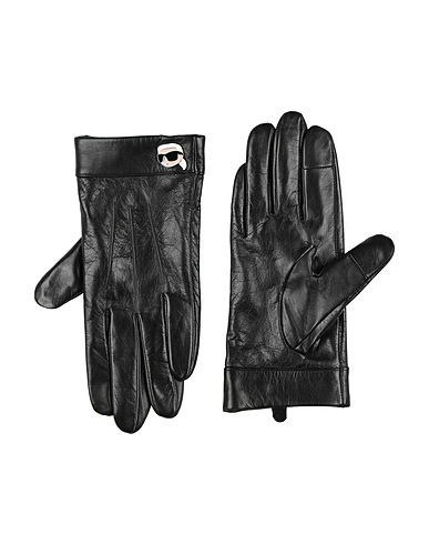 KARL LAGERFELD Gloves Black 100% Goat skin