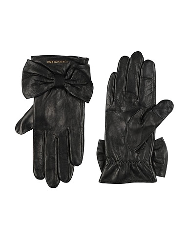 KARL LAGERFELD Gants Noir 100% Cuir d'agneau