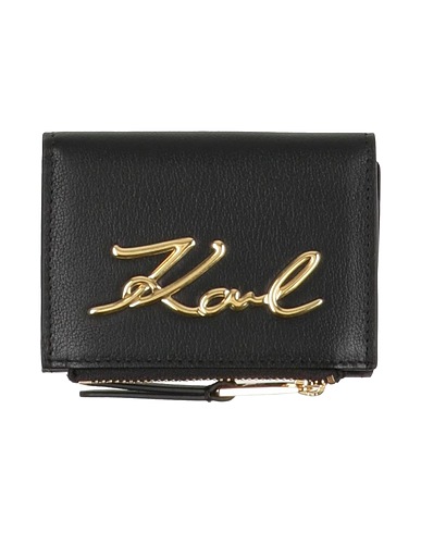 KARL LAGERFELD Wallet Black 100% Cow leather